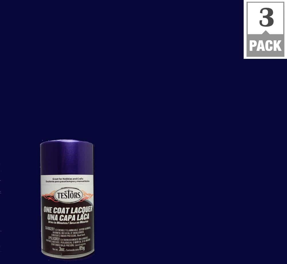 Testors 3 oz. Purplelicious Lacquer Spray Paint (3-Pack)