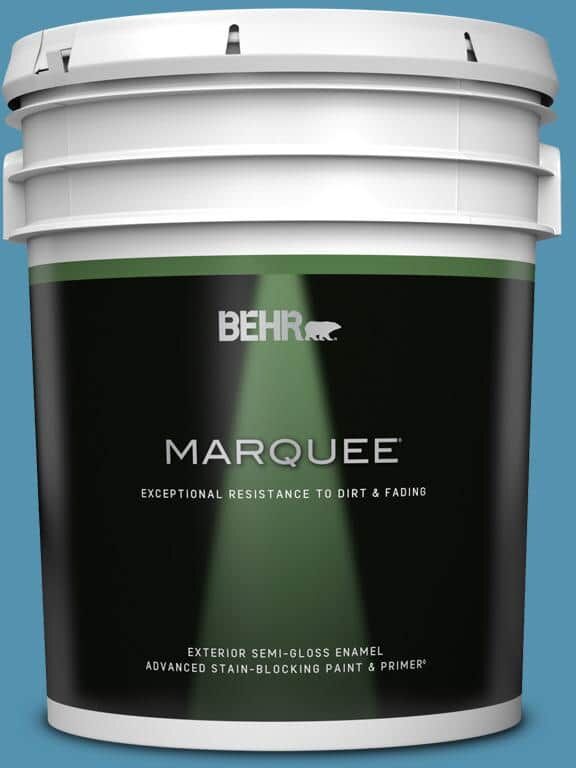 BEHR MARQUEE 5 gal. #M490-5 Jet Ski Semi-Gloss Enamel Exterior Paint & Primer