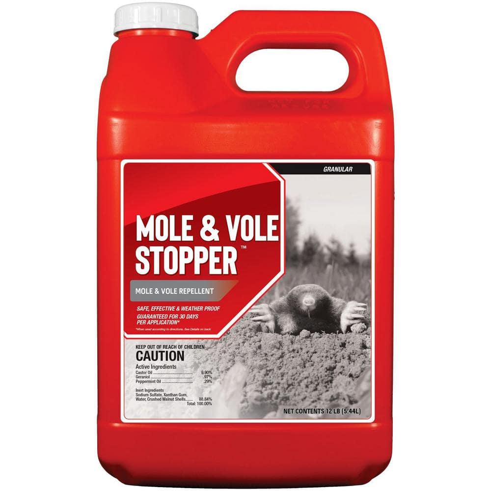 ANIMAL STOPPER Mole and Vole Stopper Animal Repellent, 12# Ready-to-Use Bulk