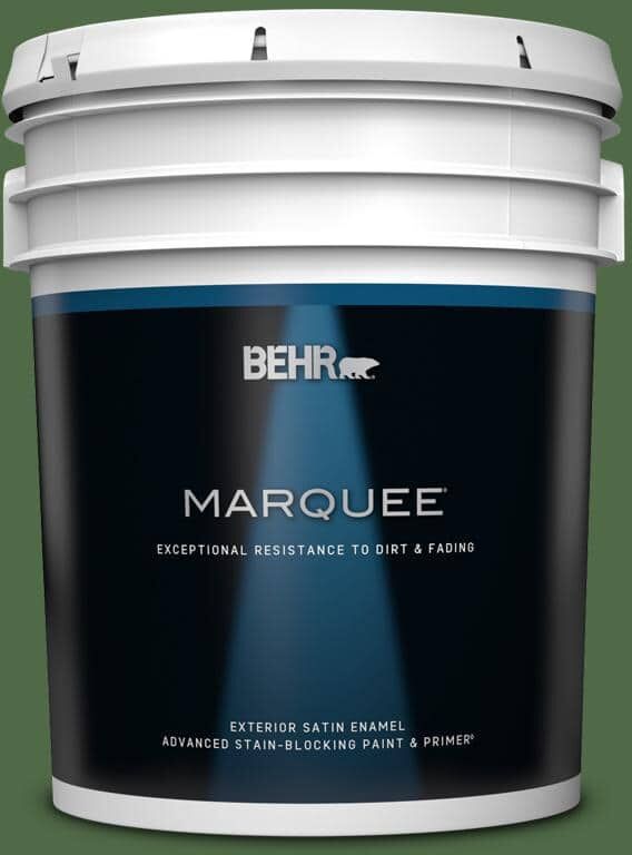 BEHR MARQUEE 5 gal. #M400-7 Garden Cucumber Satin Enamel Exterior Paint & Primer