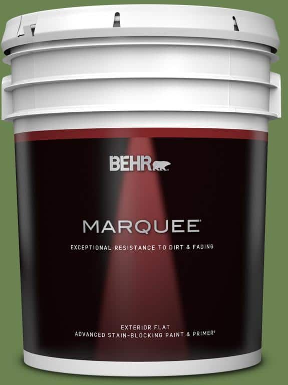 BEHR MARQUEE 5 gal. #430D-6 Happy Camper Flat Exterior Paint & Primer