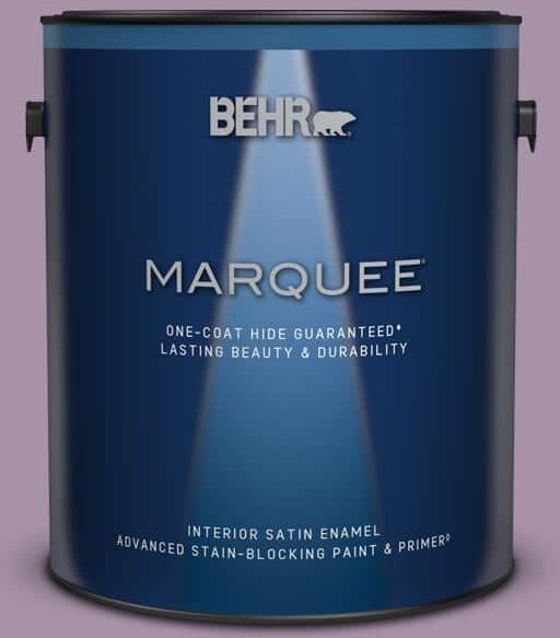 BEHR MARQUEE 1 gal. #670D-5 Garden Flower Satin Enamel Interior Paint & Primer