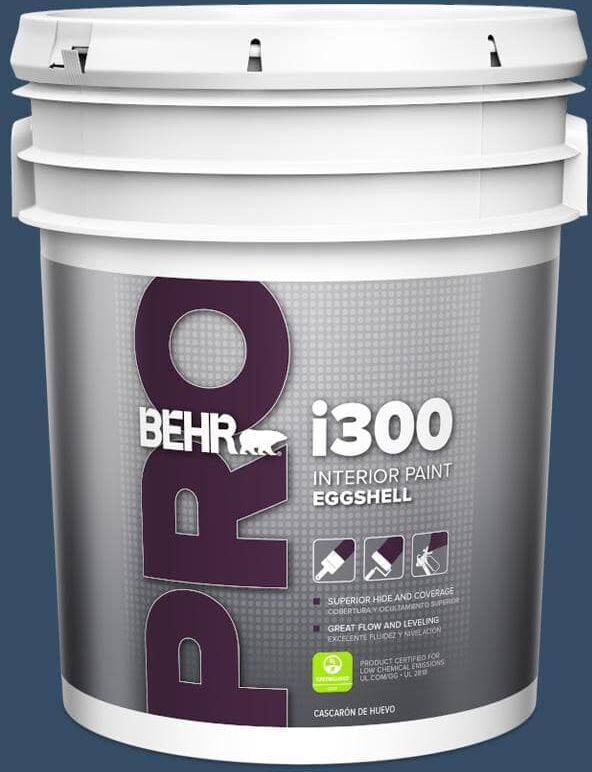 BEHR PRO 5 gal. #HDC-FL14-12 Rain Boots Eggshell Interior Paint