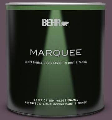 BEHR MARQUEE 1 qt. #S100-7 Medieval Wine Semi-Gloss Enamel Exterior Paint & Primer