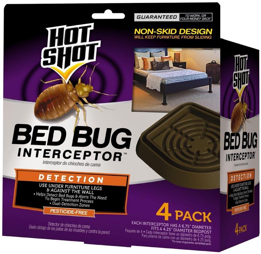 Hot Shot Bed Bug Interceptor Pesticide-Free Bed Bug Detection (4-Count)