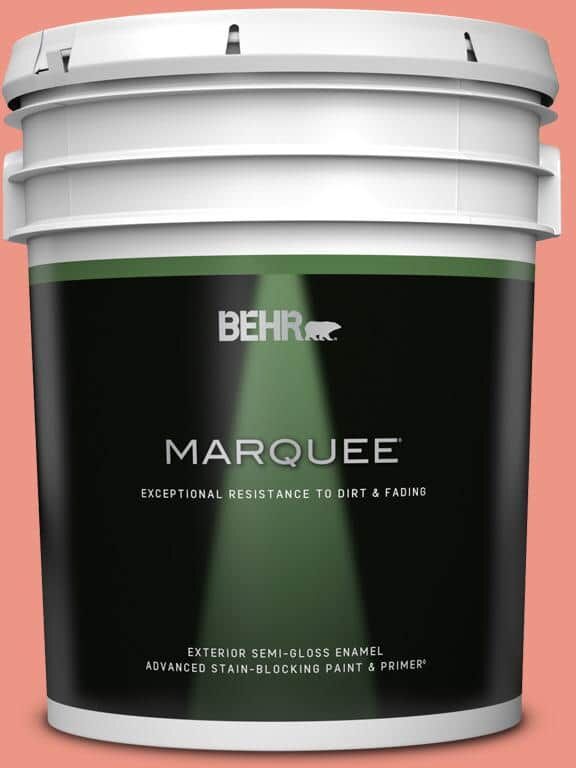 BEHR MARQUEE 5 gal. #P180-4 Guava Jelly Semi-Gloss Enamel Exterior Paint & Primer