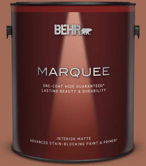 BEHR MARQUEE 1 gal. #S180-6 Perfect Penny One-Coat Hide Matte Interior Paint & Primer