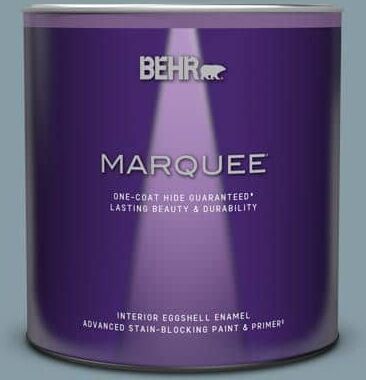 BEHR MARQUEE 1 qt. #MQ5-27 Rainy Season One-Coat Hide Eggshell Enamel Interior Paint & Primer