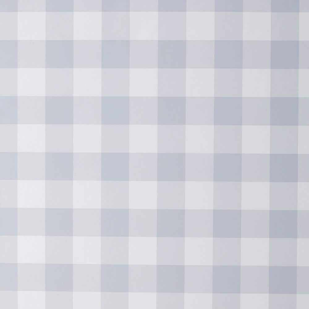 The Company Store Gingham Gray Non-Pasted Paper Wallpaper Roll (Covers 52 sq. ft.)