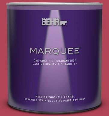 BEHR MARQUEE 1 qt. #130B-7 Cherry Wine Eggshell Enamel Interior Paint & Primer