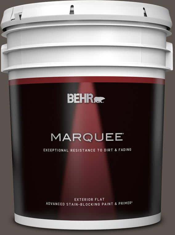 BEHR MARQUEE 5 gal. #MQ2-54 Gardeners Soil Flat Exterior Paint & Primer