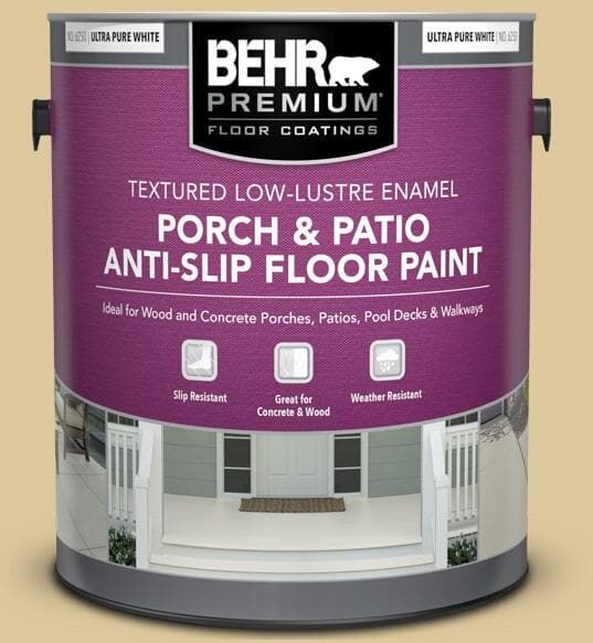 BEHR PREMIUM 1 gal. #360E-3 Winter Garden Textured Low-Lustre Enamel Interior/Exterior Porch and Patio Anti-Slip Floor Paint