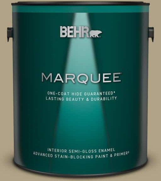 BEHR MARQUEE 1 gal. #ECC-26-3 Cactus Hill Semi-Gloss Enamel Interior Paint & Primer