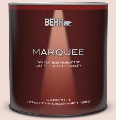 BEHR MARQUEE 1 qt. #BIC-05 Shabby Chic Pink Matte Interior Paint & Primer