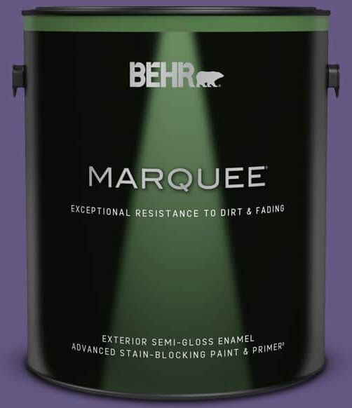 BEHR MARQUEE 1 gal. #640B-7 Berry Jam Semi-Gloss Enamel Exterior Paint & Primer