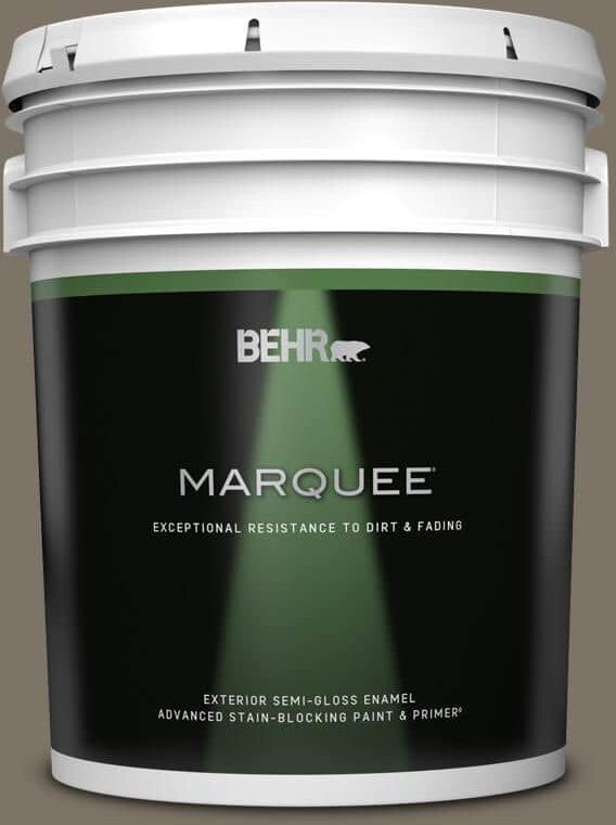 BEHR MARQUEE 5 gal. #QE-38 Rooftop Garden Semi-Gloss Enamel Exterior Paint & Primer