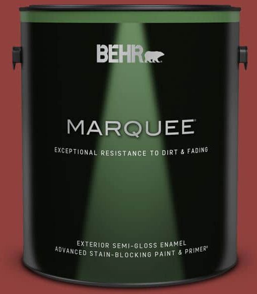 BEHR MARQUEE 1 gal. #PPF-40 Rocking Chair Red Semi-Gloss Enamel Exterior Paint & Primer