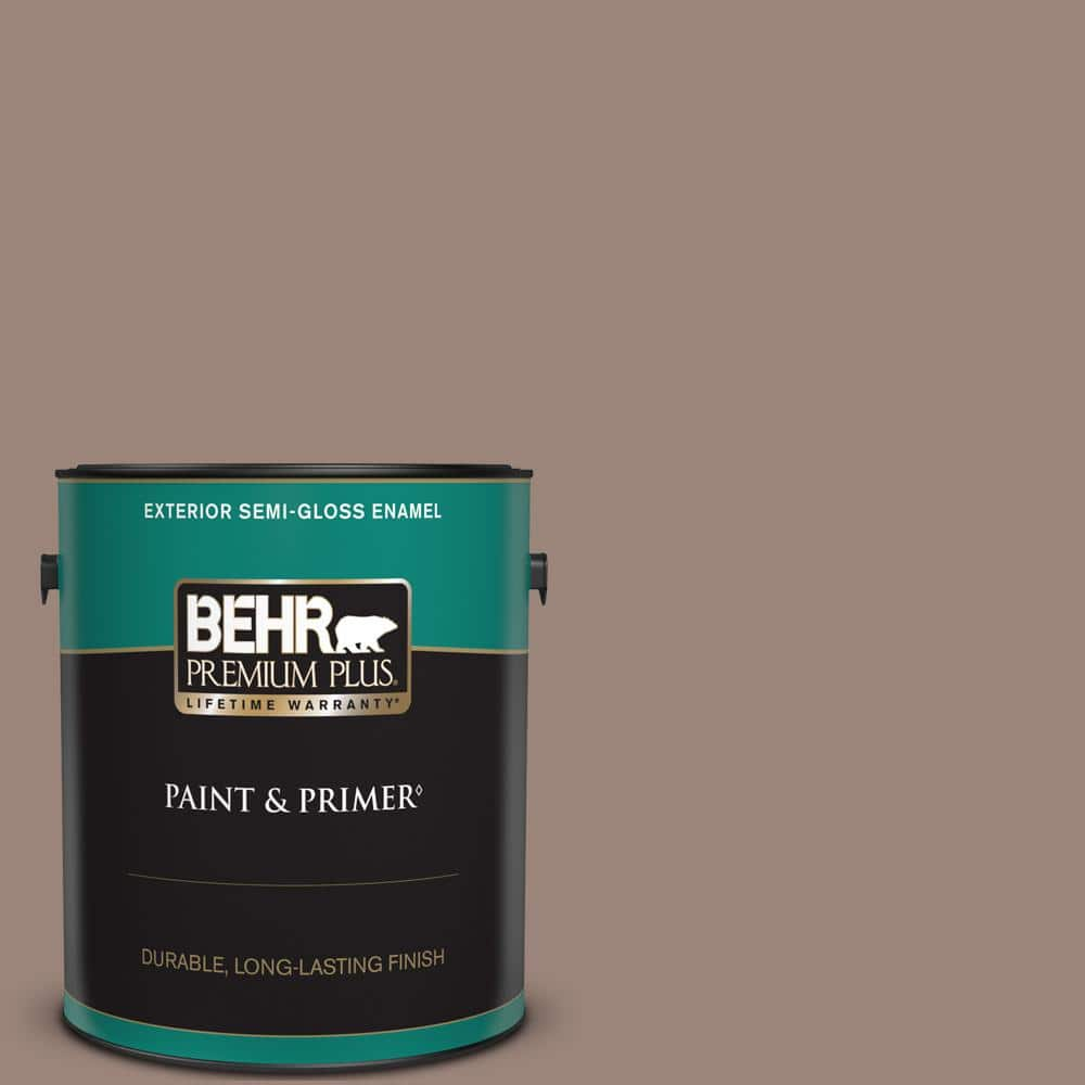 BEHR PREMIUM PLUS 1 gal. #PMD-52 Flower Wood Semi-Gloss Enamel Exterior Paint & Primer