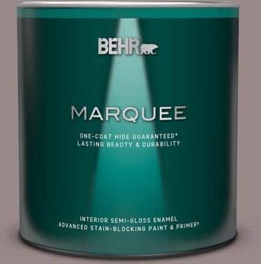 BEHR MARQUEE 1 qt. #MQ1-37 Fashion Week One-Coat Hide Semi-Gloss Enamel Interior Paint & Primer