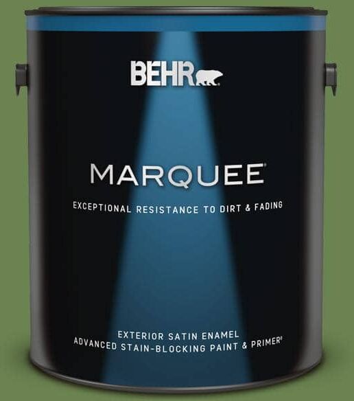 BEHR MARQUEE 1 gal. #430D-6 Happy Camper Satin Enamel Exterior Paint & Primer