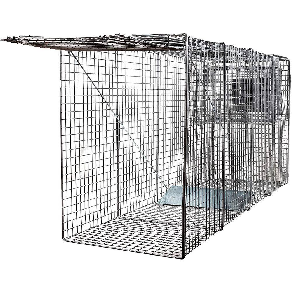 LifeSupplyUSA 2 PK X-Large One Door Catch Release Heavy Duty Humane Cage Live Animal Traps for Large Dogs and Other Same Sized Animals