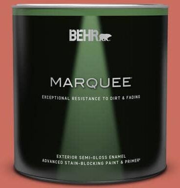 BEHR MARQUEE 1 qt. #M170-6 Dash of Curry Semi-Gloss Enamel Exterior Paint & Primer