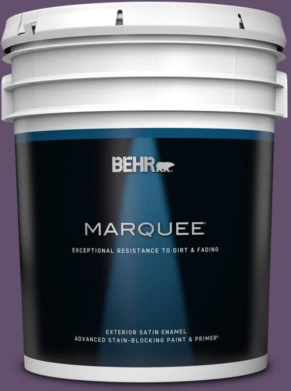 BEHR MARQUEE 5 gal. #660D-7 Blackberry Farm Satin Enamel Exterior Paint & Primer