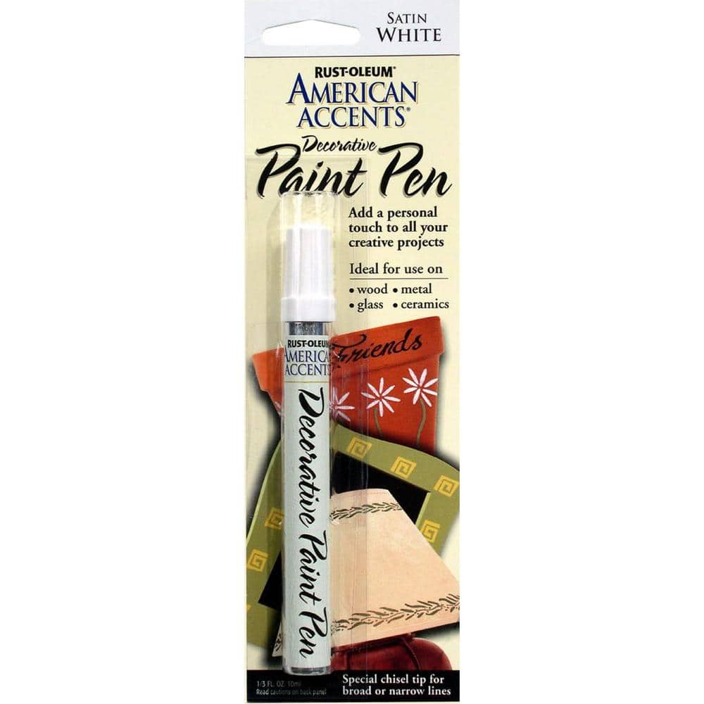 Rust-Oleum American Accents Satin White Decorative Paint Pen (6-Pack)