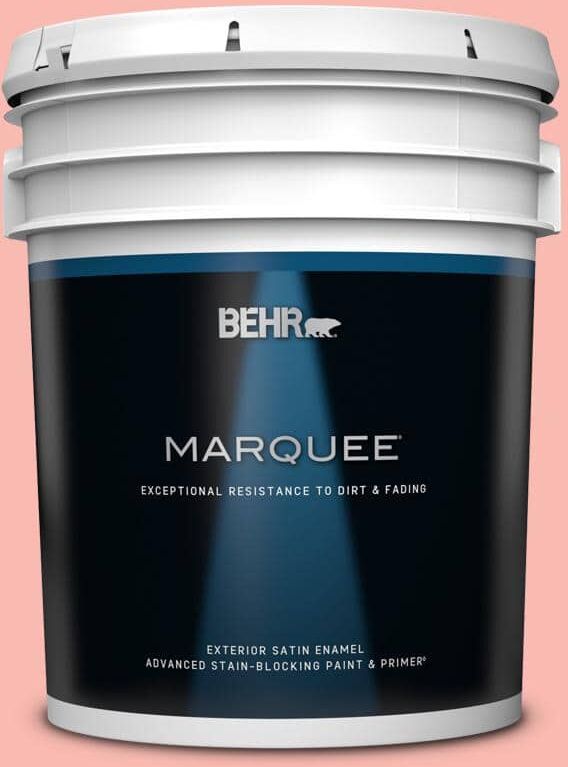 BEHR MARQUEE 5 gal. #150A-3 Mixed Fruit Satin Enamel Exterior Paint & Primer