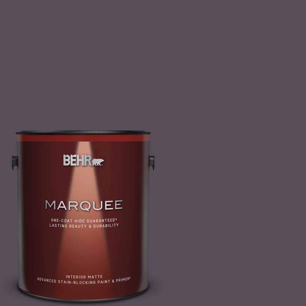 BEHR MARQUEE 1 gal. #670F-7 Blackberry Wine Matte Interior Paint & Primer