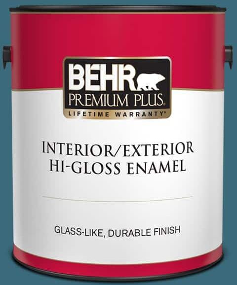 BEHR PREMIUM PLUS 1 gal. #S460-6 Mammoth Mountain Hi-Gloss Enamel Interior/Exterior Paint