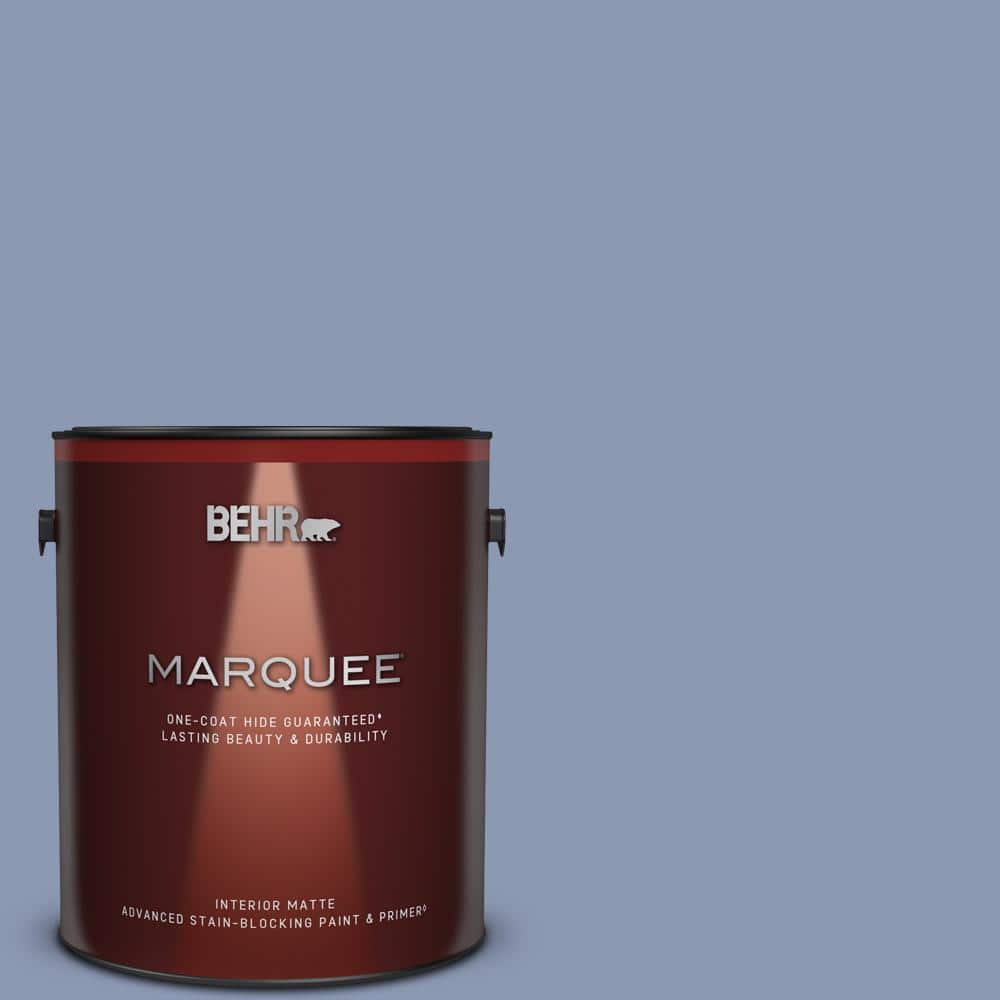 BEHR MARQUEE 1 gal. #600F-5 Blueberry Buckle Matte Interior Paint & Primer