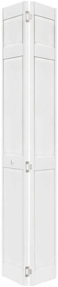 Home Fashion Technologies 24 in. x 80 in. 6-Panel White PVC Composite Interior Bi-fold Door