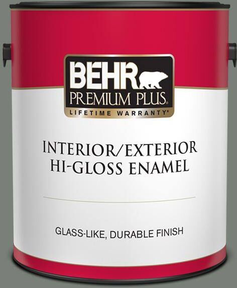 BEHR PREMIUM PLUS 1 gal. Home Decorators Collection #HDC-AC-22 Cedar Forest Hi-Gloss Enamel Interior/Exterior Paint