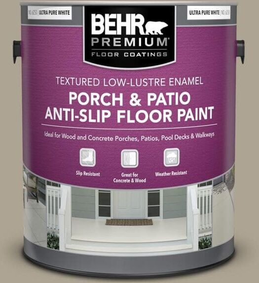 BEHR PREMIUM 1 gal. #730D-4 Garden Wall Textured Low-Lustre Enamel Interior/Exterior Porch and Patio Anti-Slip Floor Paint