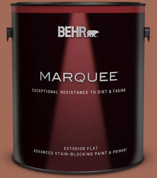 BEHR MARQUEE 1 gal. #S180-6 Perfect Penny Flat Exterior Paint & Primer