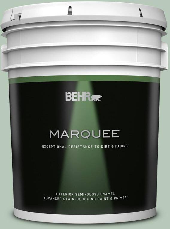 BEHR MARQUEE 5 gal. #S410-3 Ponds Edge Semi-Gloss Enamel Exterior Paint & Primer