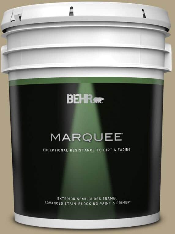 BEHR MARQUEE 5 gal. #ECC-26-3 Cactus Hill Semi-Gloss Enamel Exterior Paint & Primer