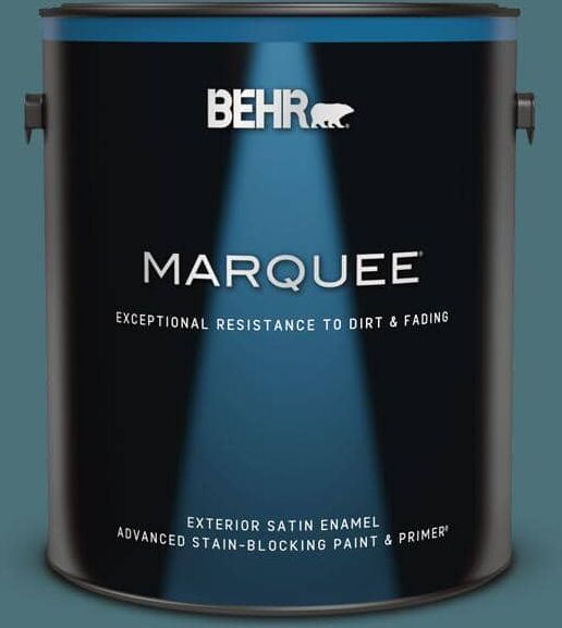 BEHR MARQUEE 1 gal. #S450-6 Tornado Season Satin Enamel Exterior Paint & Primer