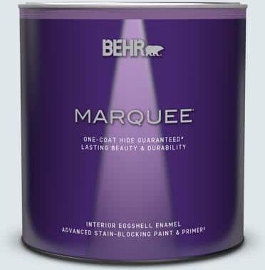 BEHR MARQUEE 1 qt. #570E-1 Glass Bead Eggshell Enamel Interior Paint & Primer