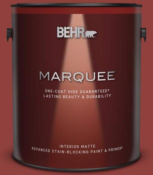 BEHR MARQUEE 1 gal. #PPF-40 Rocking Chair Red Matte Interior Paint & Primer