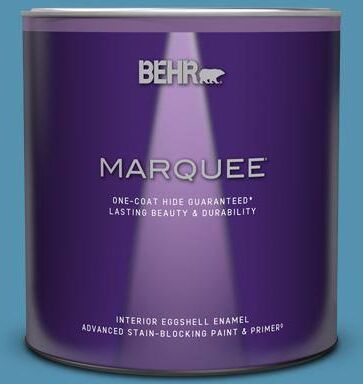 BEHR MARQUEE 1 qt. #M490-5 Jet Ski One-Coat Hide Eggshell Enamel Interior Paint & Primer