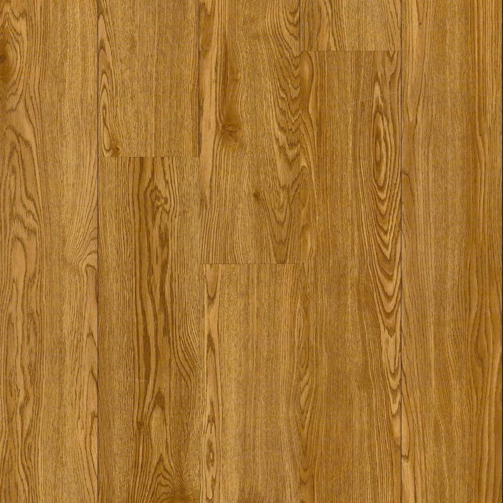 TrafficMaster Wood Look 4 MIL x 6 in. W x 36 in. L Peel and Stick Water Resistant Luxury Vinyl Plank Flooring (36 sqft/case)