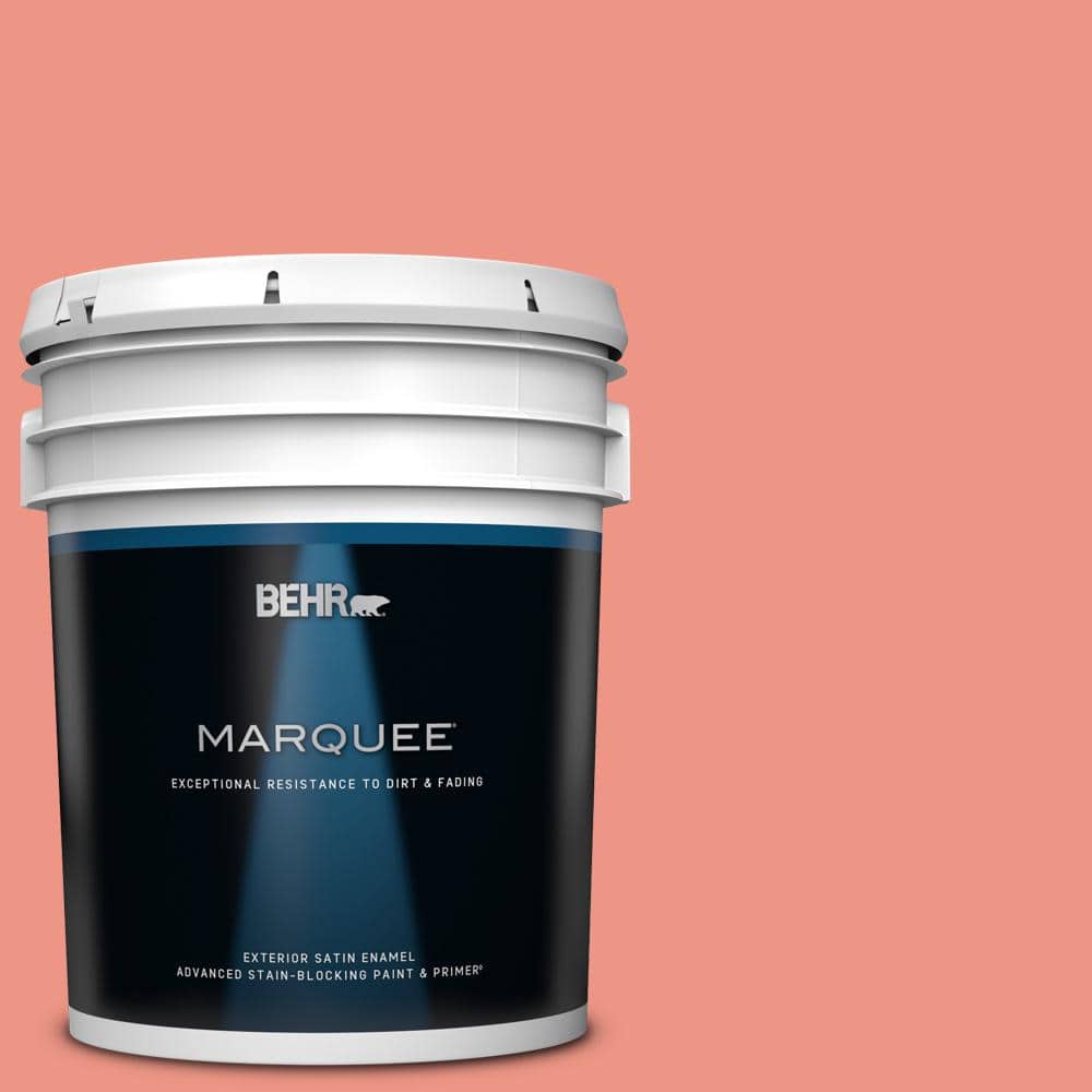 BEHR MARQUEE 5 gal. #P180-4 Guava Jelly Satin Enamel Exterior Paint & Primer