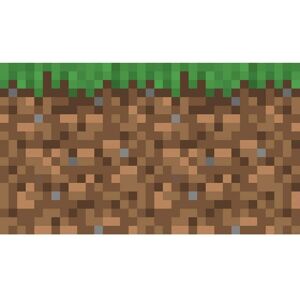 RoomMates Minecraft Blocks Green Novelty Peel and Stick Wallpaper Wall Mural