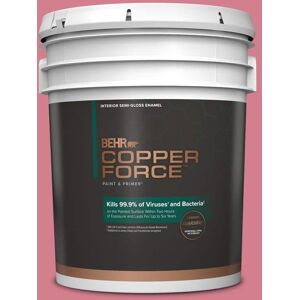 COPPER FORCE 5 gal. #P140-4 I Pink I Can Semi-Gloss Enamel Virucidal and Antibacterial Interior Paint & Primer