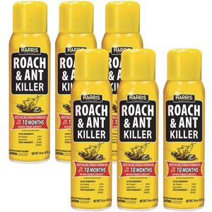 Harris 16 oz. 10-Month Roach and Ant Killer Aerosol Spray (6-Pack)