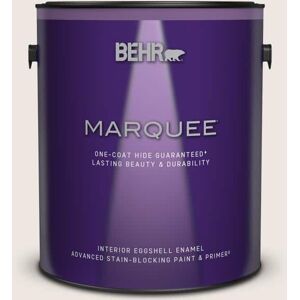 BEHR MARQUEE 1 gal. #PR-W12 Timid White Eggshell Enamel Interior Paint & Primer