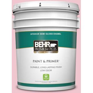 BEHR PREMIUM PLUS 5 gal. #P140-2 Sweetheart Semi-Gloss Enamel Low Odor Interior Paint & Primer