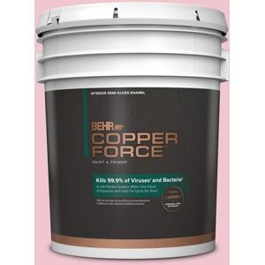 COPPER FORCE 5 gal. #P140-2 Sweetheart Semi-Gloss Enamel Virucidal and Antibacterial Interior Paint & Primer